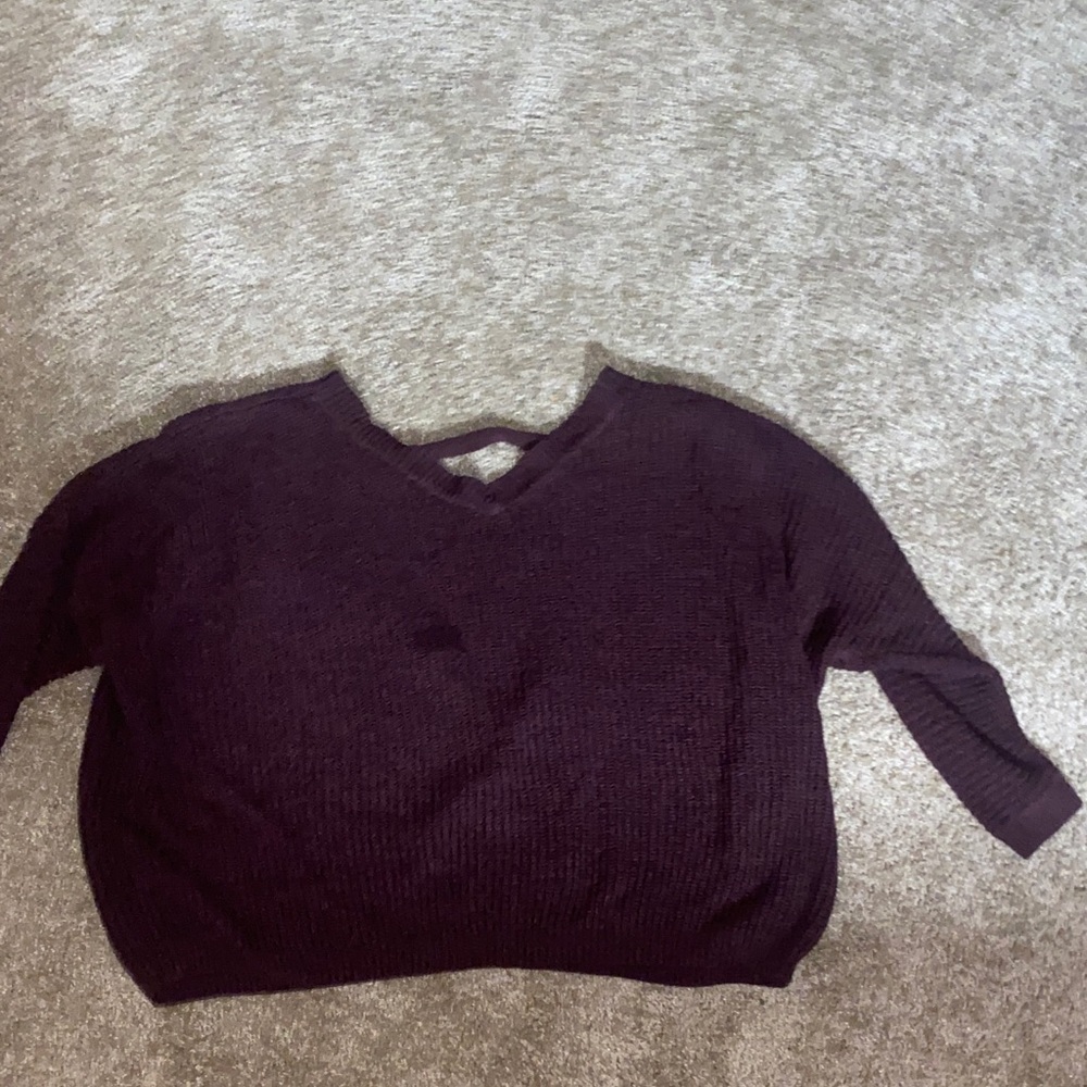 Rue21 Deep Purple V-Neck Sweater